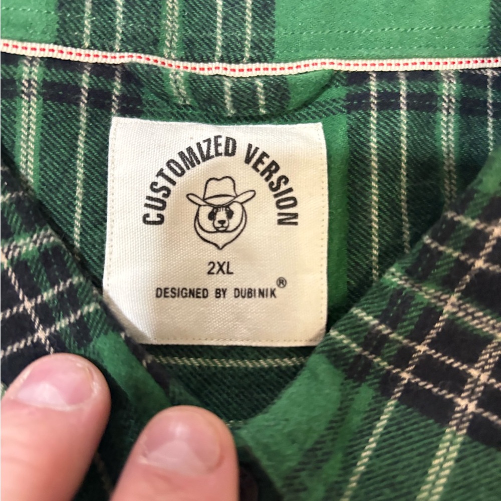 Green Plaid Men's Casual Button Down Shirt